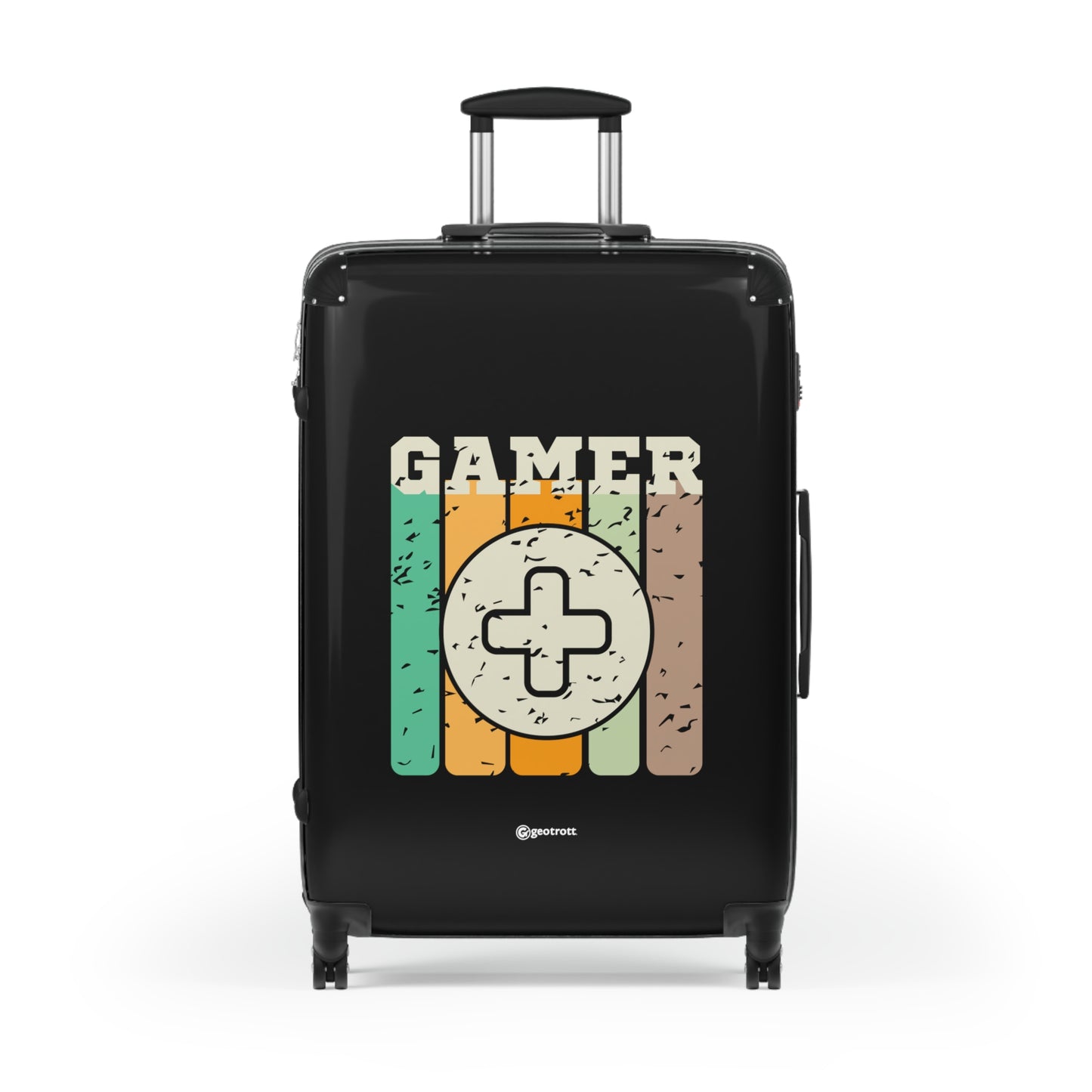 Gamer Plus Sign Gamer Gaming Suitcase-Bags-Geotrott