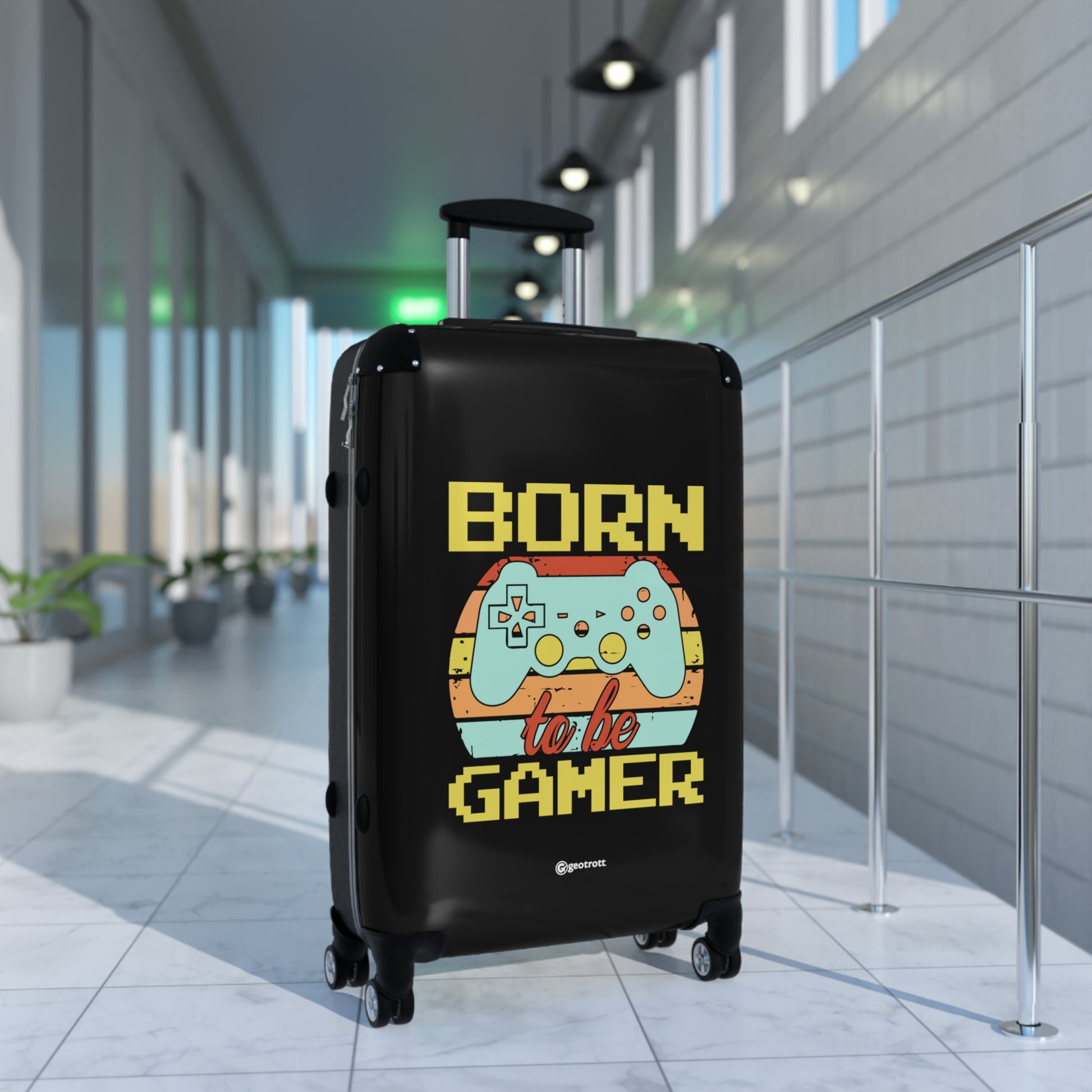 Born to be Gamer Gamer Gaming Suitcase-Bags-Geotrott