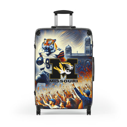 Missouri State University Tigers Football Team Luggage Bag Rolling Suitcase Spinner