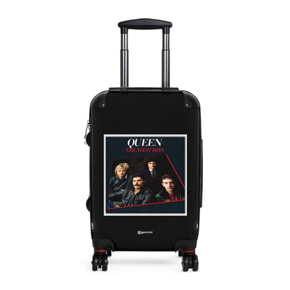 Queen Greatest Hits Eighties Music Album Luggage Bag Rolling Suitcase Spinner