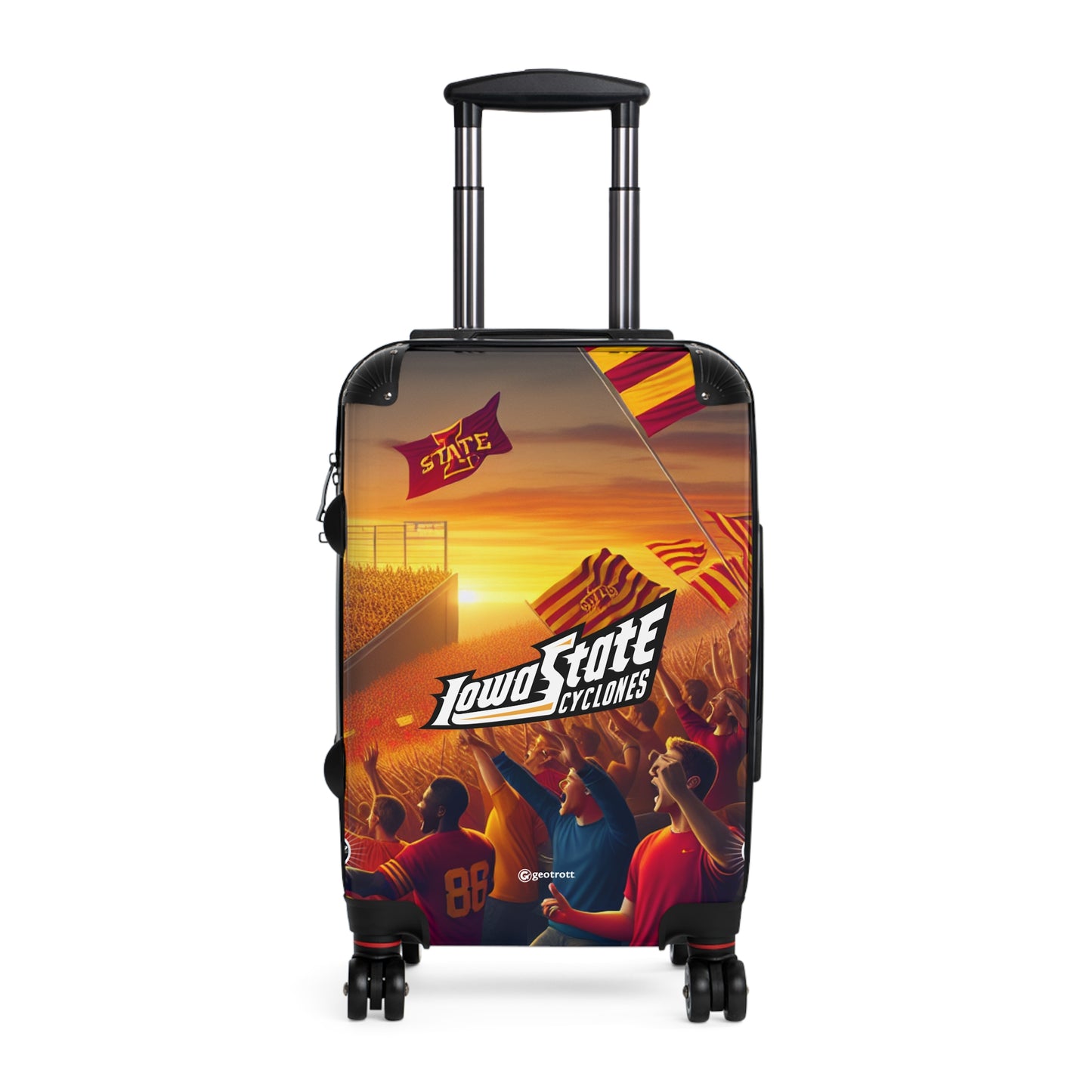 Iowa State University Cyclones College Team Luggage Bag Rolling Suitcase Spinner