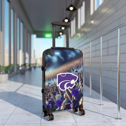 The Kansas State University Wildcats Team Luggage Bag Rolling Suitcase Travel Accessories