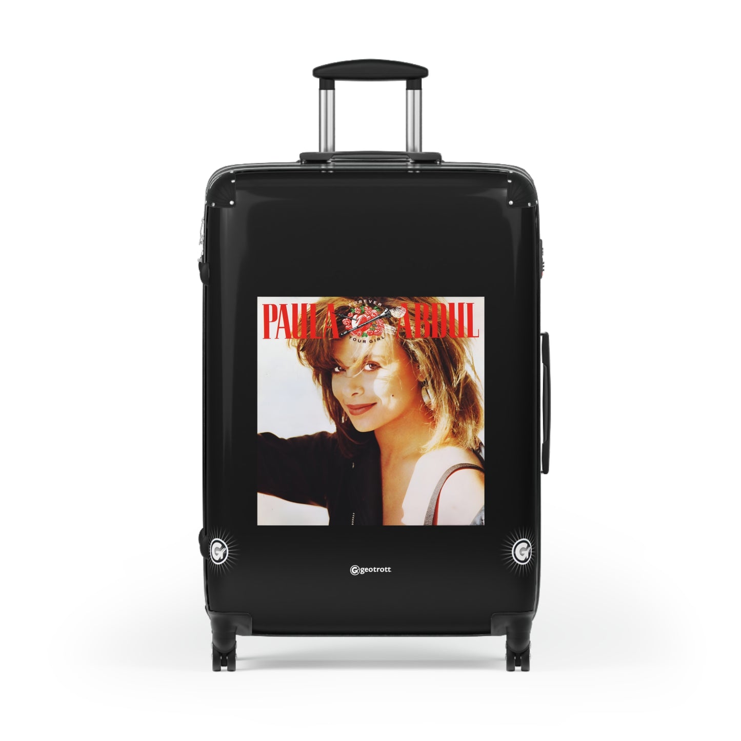 Paula Abdul Forever Your Girl Eighties Music Album Luggage Bag Rolling Suitcase Spinner