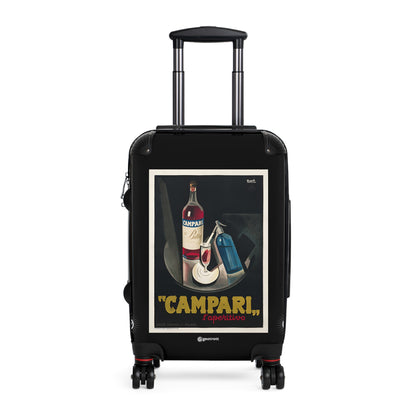 Laperitivo Campari Vintage Posters Retro Ad Luggage Bag Rolling Suitcase Spinner