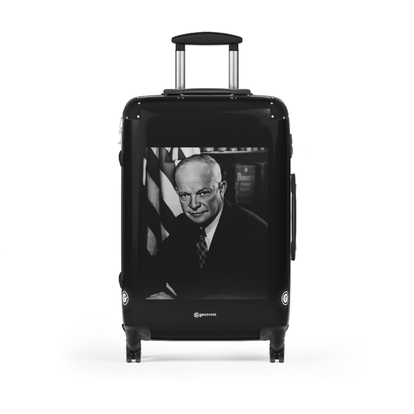 US President Dwight D. Eisenhower NARA 20TH CENTURY Photos Luggage Bag Rolling Suitcase Spinner