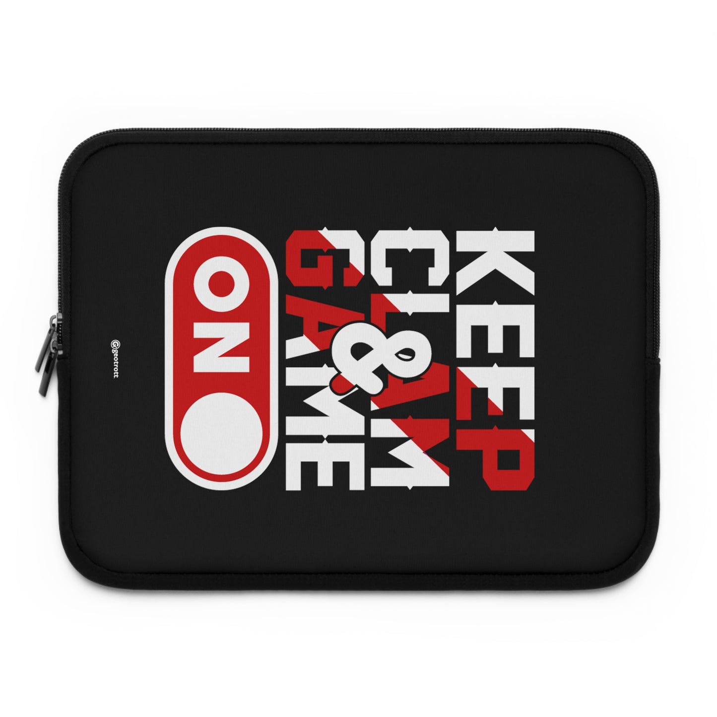 Funda para portátil ligera y suave de neopreno con el logo de Keep Calm Game ON Gamer Gaming