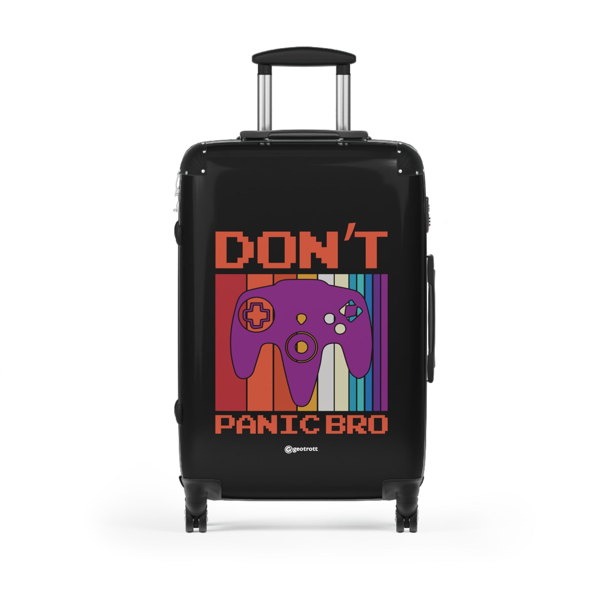 Don't Panic Bro Gamer Gaming Suitcase-Bags-Geotrott