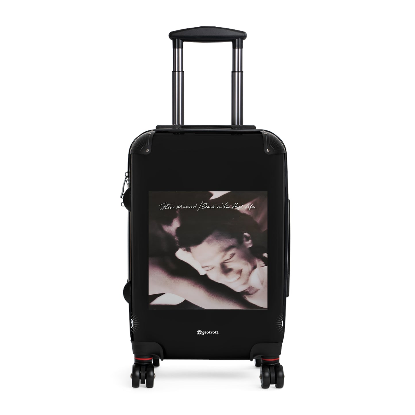 Steve Winwood Back in the High Life Eighties Music Album Luggage Bag Rolling Suitcase Spinner