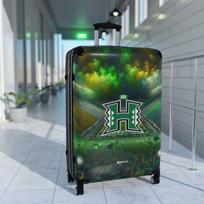 The Hawaii University Mānoa Rainbow Warriors Team Luggage Bag Rolling Suitcase Spinner