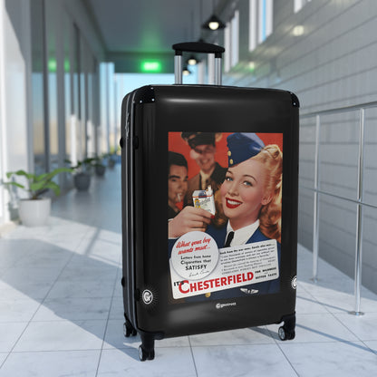 Chesterfield Cigarettes What your boy wants most Vintage Posters Retro Ad Luggage Bag Rolling Suitcase Spinner