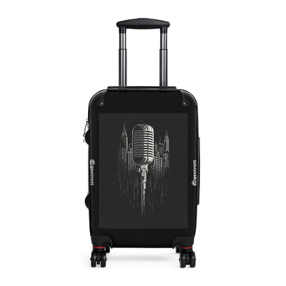 THE A classic microphone with sound waves forming a cit 0c0c3392 29a9 4ebc b33e 11acef531cb0 1