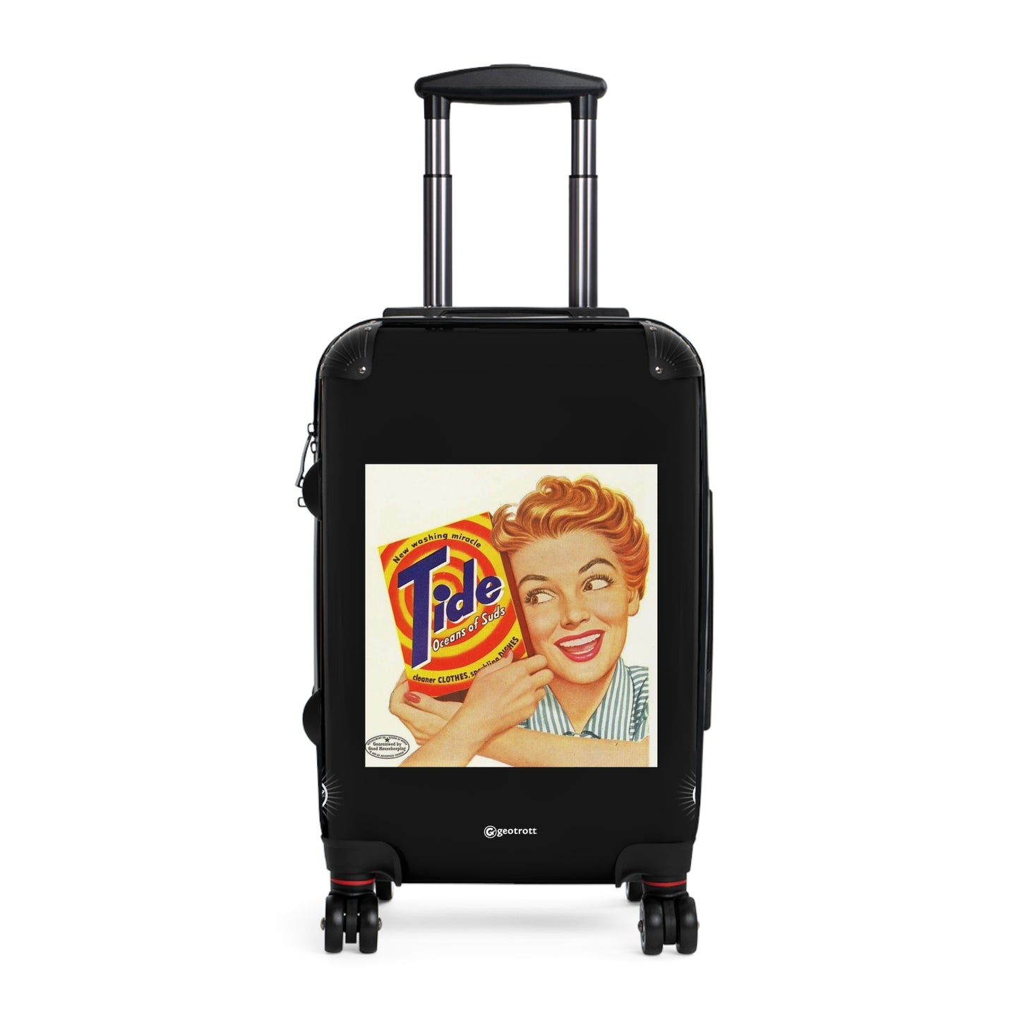 TIDE Laundry Detergent Oceans Of Suds Vintage Posters Retro Ad Luggage Bag Rolling Suitcase Spinner