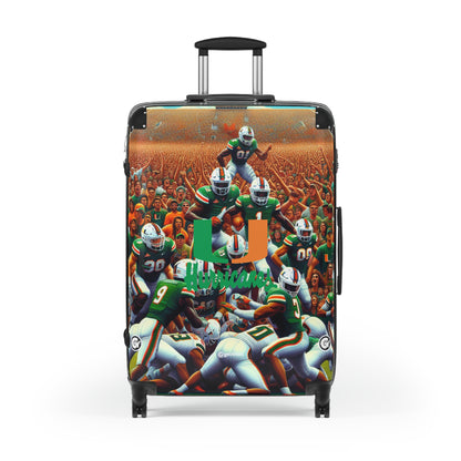 University of Miami Hurricanes College Football Team Bag Rolling Suitcase Travel Accessories