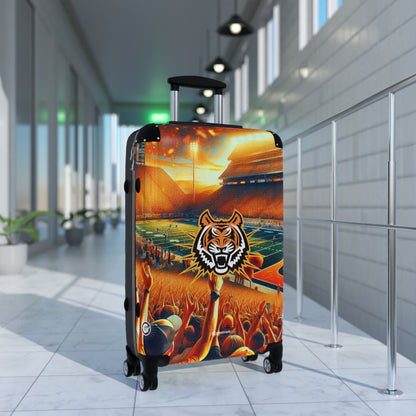 Idaho State College Bengals Football Luggage Bag Rolling Suitcase Spinner