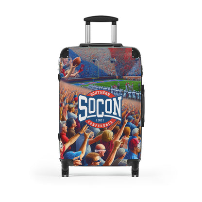 The NCAA Football Southern Collegiate Athletic Conference Luggage Bag Rolling Suitcase Spinner