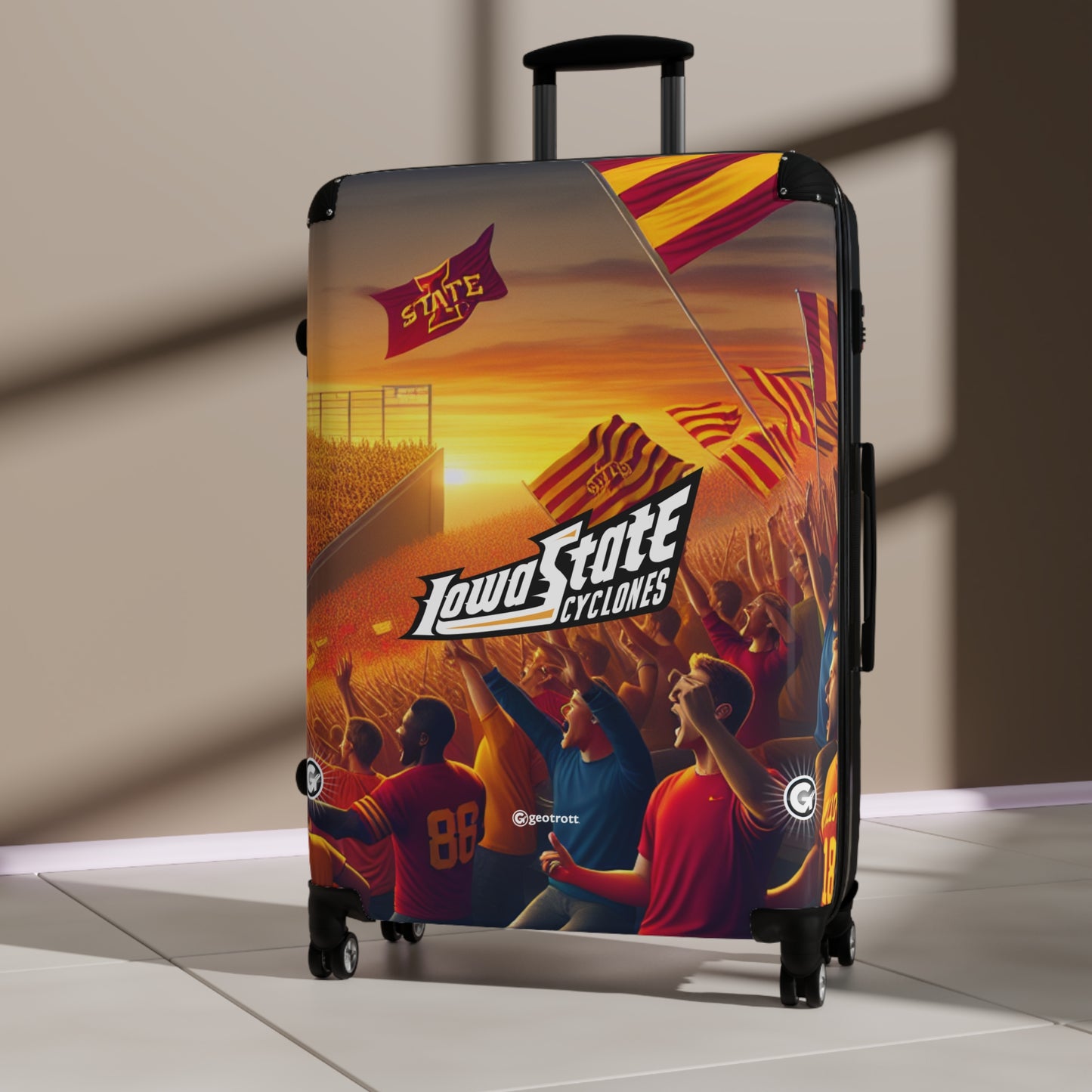 Iowa State University Cyclones College Team Luggage Bag Rolling Suitcase Spinner