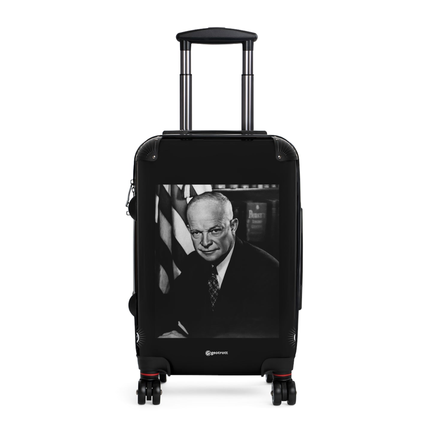 US President Dwight D. Eisenhower NARA 20TH CENTURY Photos Luggage Bag Rolling Suitcase Spinner