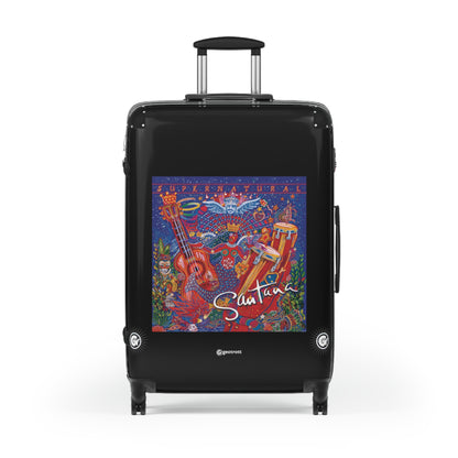 Carlos Santana "Supernatural" Music Album Luggage Bag Rolling Suitcase Spinner