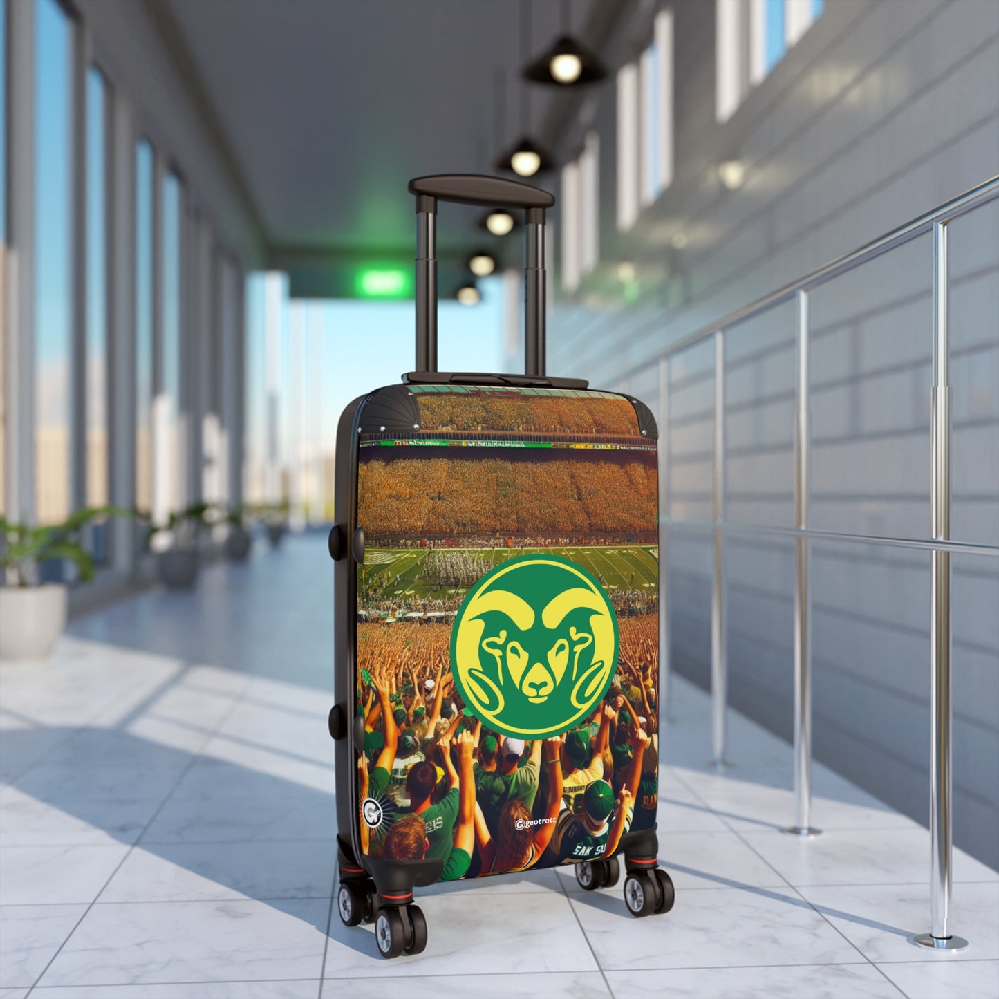 Colorado State Rams COLLEGE Team Luggage Bag Rolling Suitcase Travel Accessories