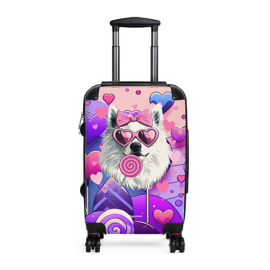 Puppy Love Delight Luggage Bag Rolling Suitcase Spinner