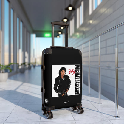 Michael Jackson Bad Eighties Music Album Luggage Bag Rolling Suitcase Spinner