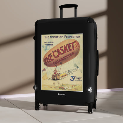 The Casket Cigarettes Tobacco Smoke Vintage Posters Retro Ad Luggage Bag Rolling Suitcase Spinner