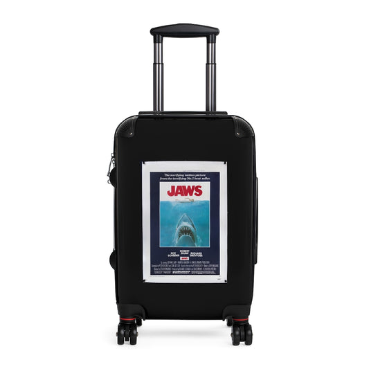 Geotrott Jaws Movie Poster Collection Cabin Suitcase Extended Storage Adjustable Telescopic Handle Double wheeled Polycarbonate Hard-shell Built-in Lock-Bags-Geotrott