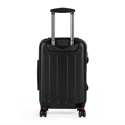 Getrott The Lady with an Ermine by Leonardo Da Vinci Black Cabin Suitcase Extended Storage Adjustable Telescopic Handle Double wheeled Polycarbonate Hard-shell Built-in Lock-Bags-Geotrott