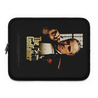 Getrott The Godfather Movie Poster White Laptop Sleeve-Laptop Sleeve-Geotrott