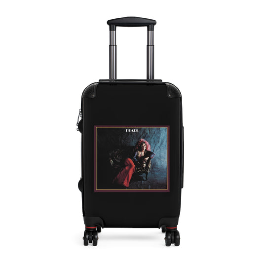 Getrott Janis Joplin Pearl 1971 Black Cabin Suitcase Extended Storage Adjustable Telescopic Handle Double wheeled Polycarbonate Hard-shell Built-in Lock-Bags-Geotrott