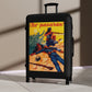 Getrott No Pasaran Spanish Civil War World Classic Poster Black Cabin Suitcase Inner Pockets Extended Storage Adjustable Telescopic Handle Inner Pockets Double wheeled Polycarbonate Hard-shell Built-in Lock