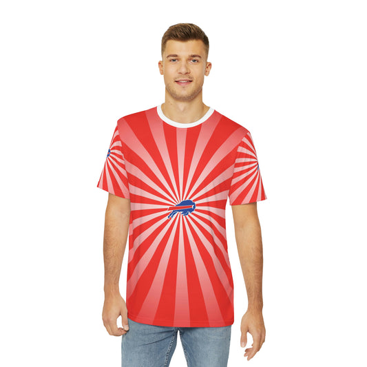 Geotrott NFL Buffalo Bills Men's Polyester All Over Print Tee T-Shirt