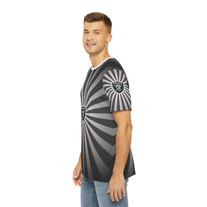 Geotrott NFL Las Vegas Raiders Men's Polyester All Over Print Tee T-Shirt-All Over Prints-Geotrott