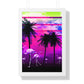 Getrott Pink Beach Flamingo Sunset Framed Paper Posters LexJet Premium 200 gsm paper