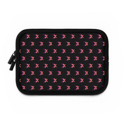 Getrott Pink Magnum Guns Pattern Black Laptop Sleeve-Laptop Sleeve-Geotrott