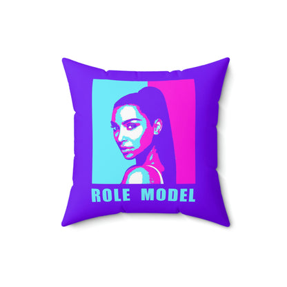 Geotrott Kim K Role Model Motivational Pink Purple Spun Polyester Square Pillow-Home Decor-Geotrott