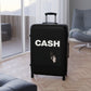 Getrott Johnny Cash Black Cabin Suitcase Inner Pockets Extended Storage Adjustable Telescopic Handle Inner Pockets Double wheeled Polycarbonate Hard-shell Built-in Lock Carry-On Travel Check Luggage 4-Wheel Spinner Suitcase Bag Multiple Colors and Sizes