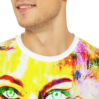 Copy of Copy of Copy of Copy of Copy of Copy of Copy of Copy of Eddy Bogaert Graffiti Bieber Statue of Liberty Art Men's Polyester Tee (AOP)-All Over Prints-Geotrott