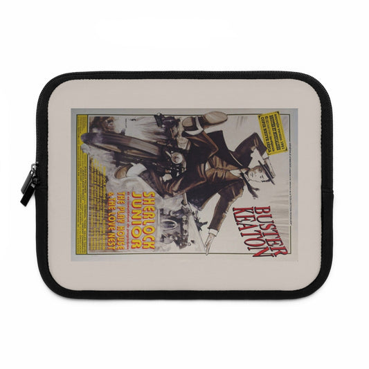 Getrott Sherlock Junior Movie Poster Laptop Sleeve-Laptop Sleeve-Geotrott