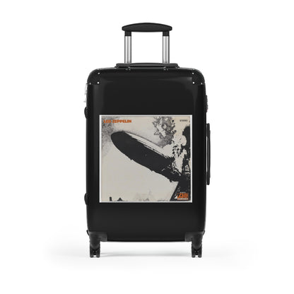 Getrott Led Zeppelin Led Zeppelin 1969 Black Cabin Suitcase Extended Storage Adjustable Telescopic Handle Double wheeled Polycarbonate Hard-shell Built-in Lock-Bags-Geotrott