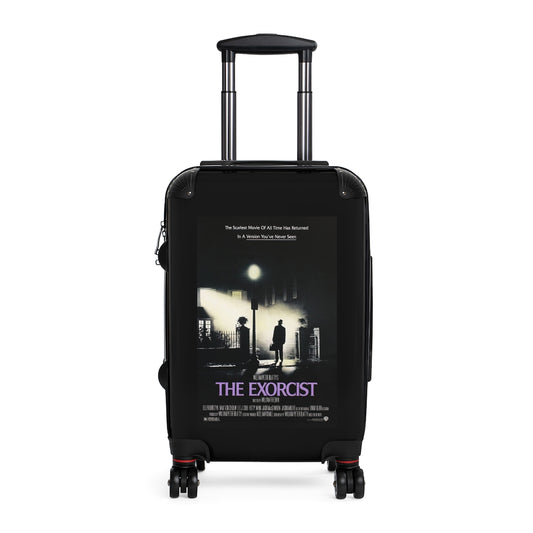 Geotrott The Exorcist Movie Poster Collection Cabin Suitcase Extended Storage Adjustable Telescopic Handle Double wheeled Polycarbonate Hard-shell Built-in Lock-Bags-Geotrott