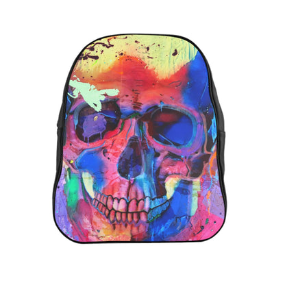 Getrott Eddy Bogaert Halloween Skull Graffiti Art Collection Poster 1 Black School Backpack Carry-On Travel Check Luggage 4-Wheel Spinner Suitcase Bag Multiple Colors and Sizes-Bags-Geotrott