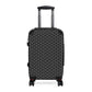 Getrott Personalized Joseph Name Pattern Black Cabin Suitcase Inner Pockets Extended Storage Adjustable Telescopic Handle Inner Pockets Double wheeled Polycarbonate Hard-shell Built-in Lock