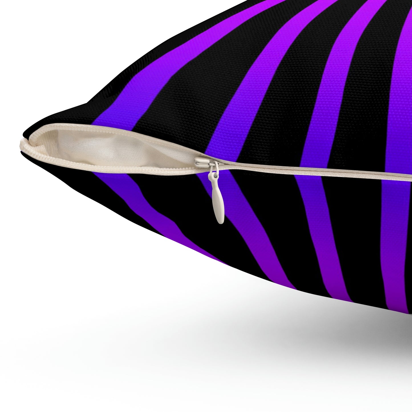 Geotrott Diamond Snake Eye Pink Purple Rays Spun Polyester Square Pillow