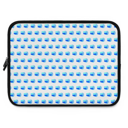 Getrott Turquoise Cruise Ships Pattern White Laptop Sleeve-Laptop Sleeve-Geotrott