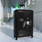 Getrott Janet Jackson Rhytm Nation 1814 Black Cabin Suitcase Inner Pockets Extended Storage Adjustable Telescopic Handle Inner Pockets Double wheeled Polycarbonate Hard-shell Built-in Lock