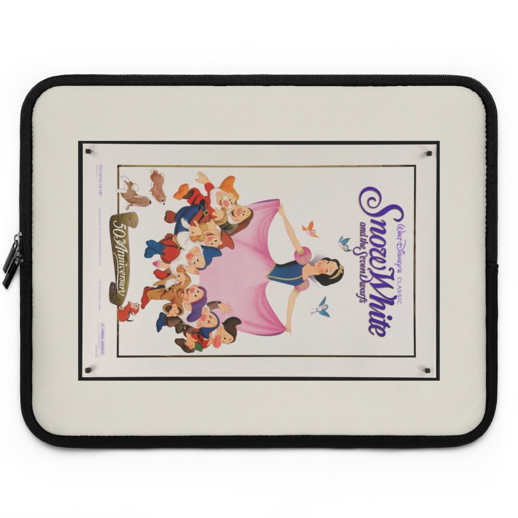 Getrott Snow White Movie Poster Red Laptop Sleeve-Laptop Sleeve-Geotrott