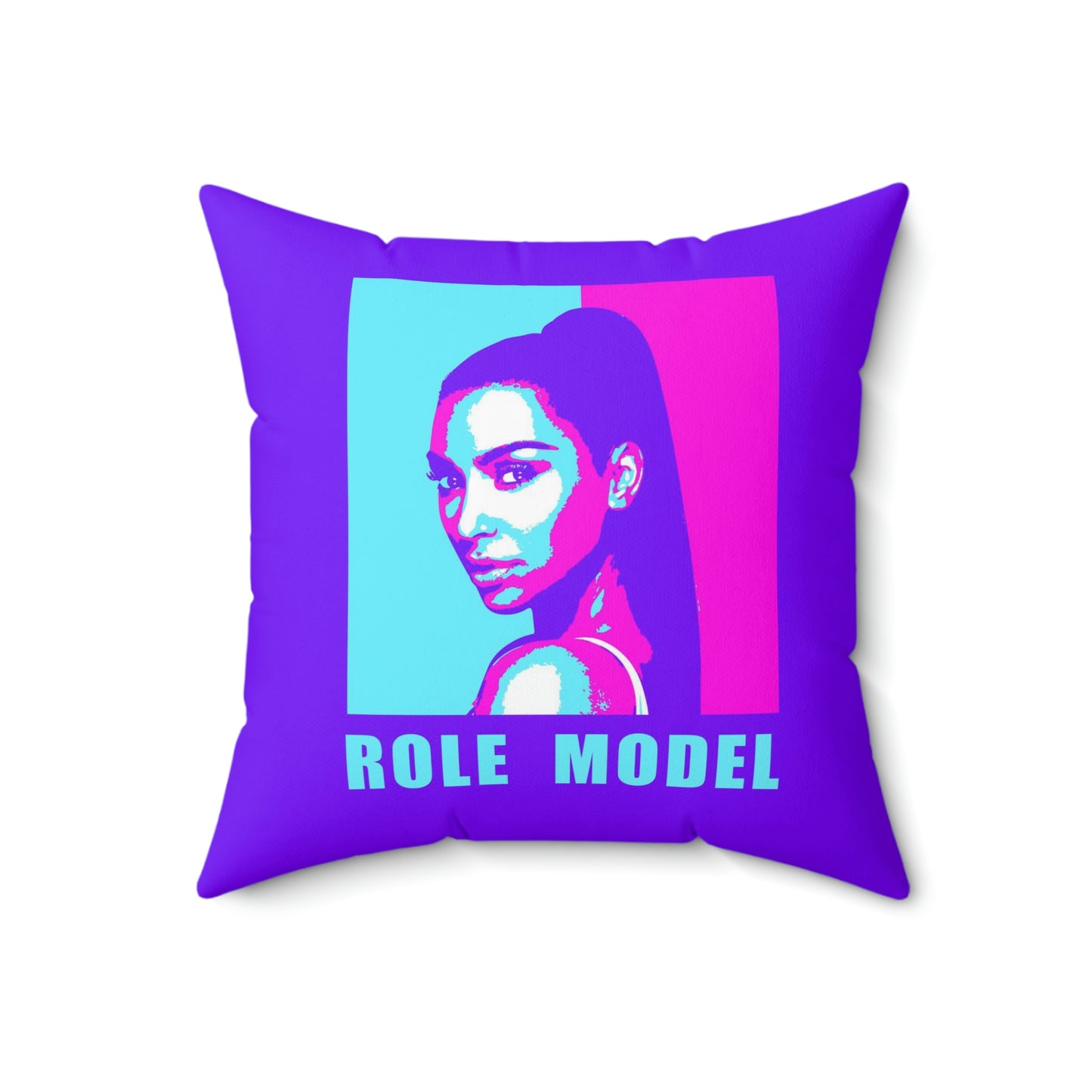 Geotrott Kim K Role Model Motivational Pink Purple Spun Polyester Square Pillow-Home Decor-Geotrott