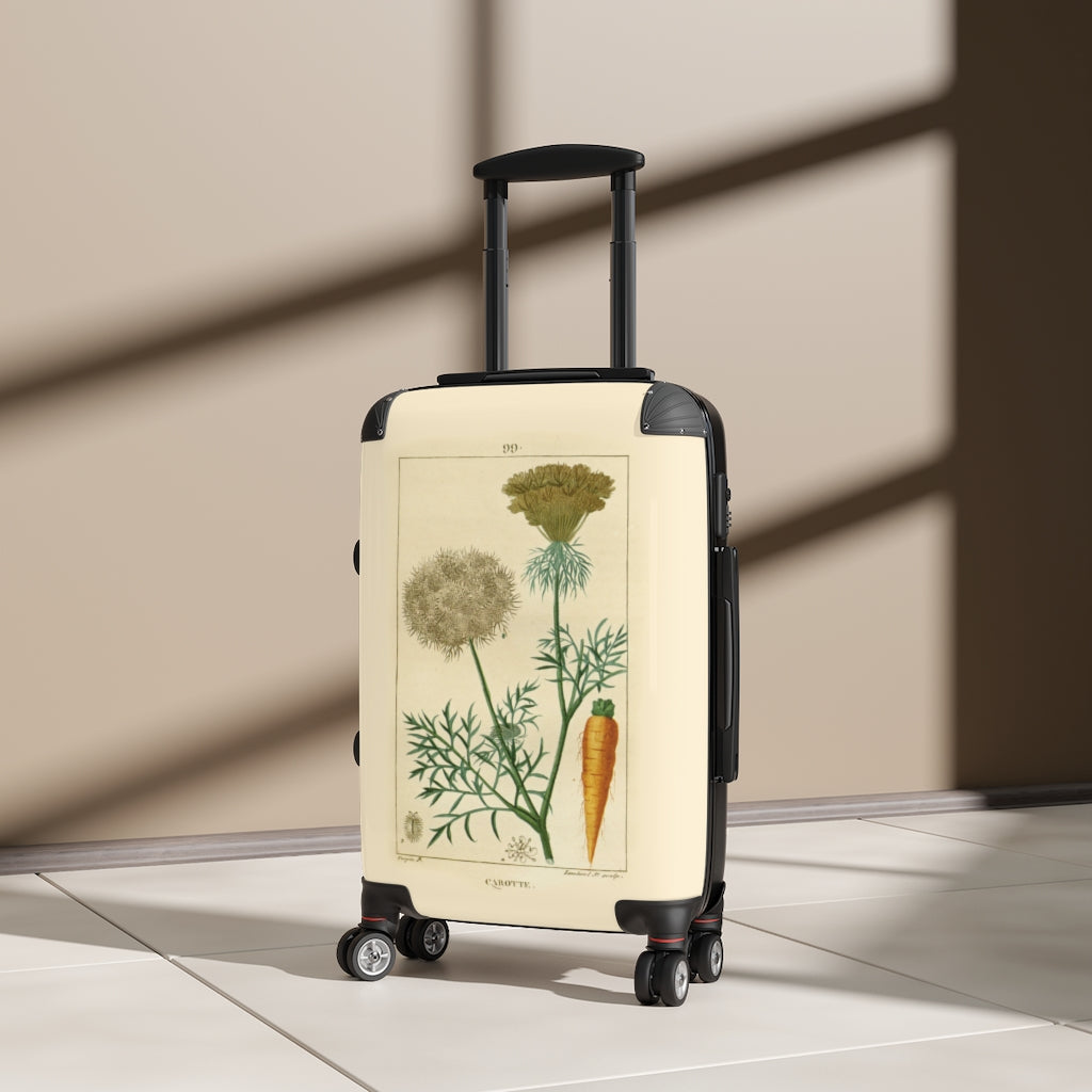 Getrott Carotte Carrot Plant Farm Collection Cabin Suitcase Inner Pockets Extended Storage Adjustable Telescopic Handle Inner Pockets Double wheeled Polycarbonate Hard-shell Built-in Lock