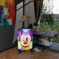 Getrott Graffiti Mickey Love Mesage Art Cabin Suitcase Inner Pockets Extended Storage Adjustable Telescopic Handle Inner Pockets Double wheeled Polycarbonate Hard-shell Built-in Lock